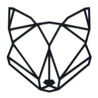 Drevená dekorácia Fox Siluette