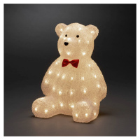 Dekoračná LED figúrka Teddybär číra IP44 38 cm