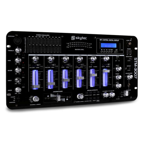 Skytec STM-3007, 6-kanálový DJ mixážny pult, bluetooth, USB, SD, MP3