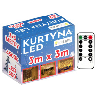 Tutumi Tutumi, LED svetelný záves 300 diód 3x3m 311334, teplá biela, CHR-06320