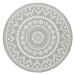 Kusový koberec Celebration 103444 Valencia Grey kruh - 140x140 (průměr) kruh cm Hanse Home Colle