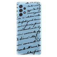 Odolné silikónové puzdro iSaprio - Handwriting 01 - black - Samsung Galaxy A72