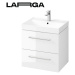 Kúpeľňová skrinka pod umývadlo Cersanit LARGA 59,4x57,2x44,4 cm biela lesk S932-070