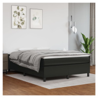 vidaXL Rám na boxspring posteľ, čierny 140x200 cm, umelá koža