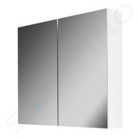 Kielle - Vega Zrkadlová skrinka, 80x73x15 cm, lesklá biela 50118800