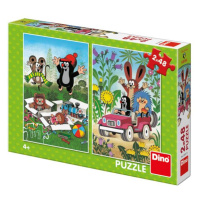 Dino Krtko sa raduje 2x48 Puzzle NOVÉ