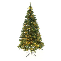 KONDELA Christmas Typ 5 LED450 vianočný stromček s osvetlením 220 cm zelená