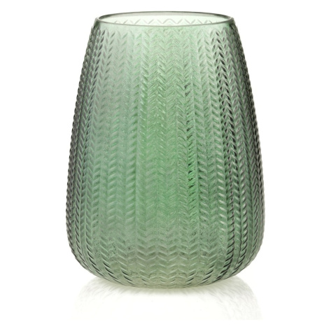 Zelená sklenená váza (výška 24 cm) Sevilla – AmeliaHome
