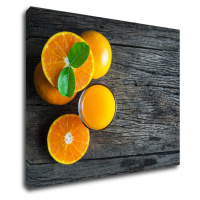 Impresi Obraz Pomaranče na šedom pozadí - 90 x 70 cm