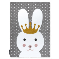 Detský kusový koberec Petit Bunny grey Rozmery kobercov: 160x220