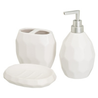 Biela keramická súprava doplnkov do kúpeľne – Casa Selección