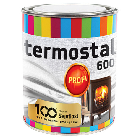 TERMOSTAL 600 - Žiaruvzdorná farba do 600°C strieborná 0,2 L