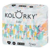 KOLORKY  DAY - štětce - XL (12-16 kg) - 17 ks - jednorázové eko plenky