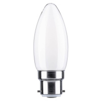 Paulmann sviečková LED B22d 4,7 W 2 700 K opálová