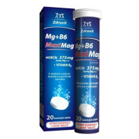MAXIMAG Horčík 375 mg + vitamín B6 20 šumivých tabliet