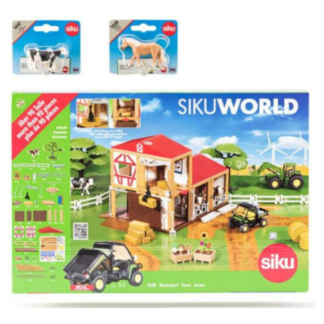 SIKU World - farma, 2 kone a 2 kravy