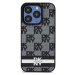 DKNY PU Leather Checkered Pattern and Stripe Apple iPhone 12/12 Pro DKHCP12MPCPTSSK Black