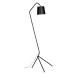 Čierna stojacia lampa s kovovým tienidlom (výška 155 cm) Barcelona – it&#39;s about RoMi