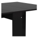 Rozkladací jedálenský stôl s čiernou doskou 76x28 cm Papillon – TemaHome