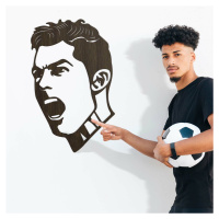 Drevený obraz - Cristiano Ronaldo, Wenge