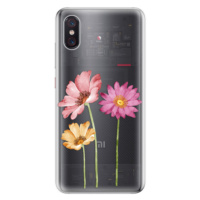 Odolné silikónové puzdro iSaprio - Three Flowers - Xiaomi Mi 8 Pro