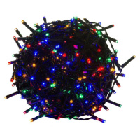 VOLTRONIC Vianočná reťaz 60m, 600 LED, farebná, zelený kábel