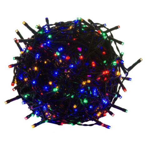 VOLTRONIC Vianočná reťaz 60m, 600 LED, farebná, zelený kábel VOLTRONIC®