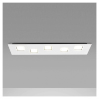 Fabbian Quarter biele stropné LED svetlo 5-pl.