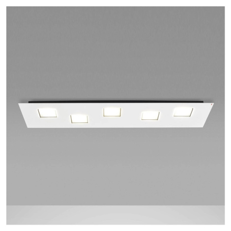 Fabbian Quarter biele stropné LED svetlo 5-pl.