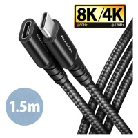 AXAGON BUCM32-CF15AB predlžovací kábel USB-C 1.5m čierny