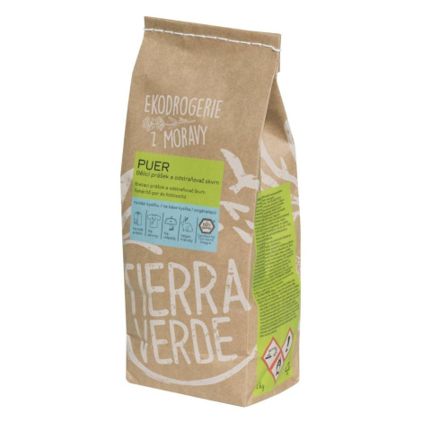 Tierra Verde Puer – bieliaci prášok a odstraňovač škvŕn na báze kyslíka, 1 kg, 1 kg