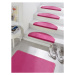 Sada 15ks nášlapů na schody: Fancy 103011 růžové, samolepící - 23x65 půlkruh (rozměr včetně ohyb