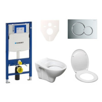 Cenovo zvýhodnený závesný WC set Geberit do ľahkých stien / predstenová montáž + WC S-Line S-lin