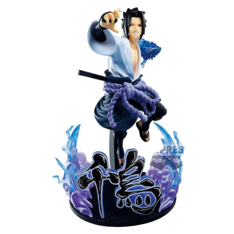 Banpresto Naruto Shippuden Vibration Stars PVC Statue Uchiha Sasuke Special Version 20 cm