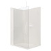 CERANO Cerano, Sprchová zástena Walk-in Onyx Top L/P - biela matná, transparentné sklo - 60x200 