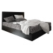 Expedo Čalúnená posteľ boxspring ELONA, 180x200, flowes 83/sioux čierna