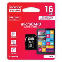 Pamäťová karta microSDHC 16GB Goodram s adaptérom