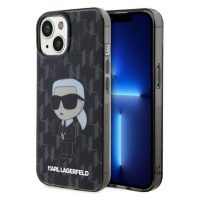 Original faceplate case KARL LAGERFELD KLHCP15SHNKMKLK for iPhone 15 (Ikonik Monogram / black)