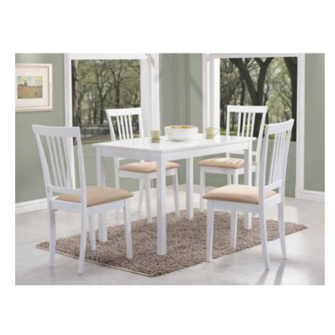 Sconto Jedálenský stôl FAURD biela, šírka 110 cm Houseland