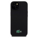 Lacoste Liquid Silicone Microfiber Croc Logo Magsafe Zadný Kryt pre iPhone 15 Black