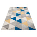 TA Modro-sivý vzorovaný koberec Nico Rozmer: 180x260 cm