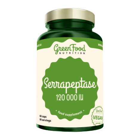 GREENFOOD NUTRITION Serrapeptáza 120000IU 60 kapsúl