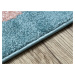 DW Modrý detský koberec Cesta lesom Rozmer: 160x220 cm