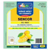 Vrecká do vysávača Sencor MAXSC1, vôňa citrón, 4ks