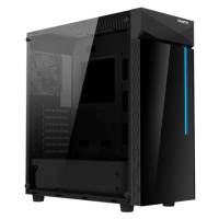 Case Gigabyte GB-C200G, MidiTower, Black, Sklo, mATX, iTX, ATX