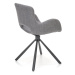 HALMAR K475 jedálenská stolička sivá / čierna