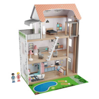 Playtive Drevený domček pre bábiky, 39-dielny