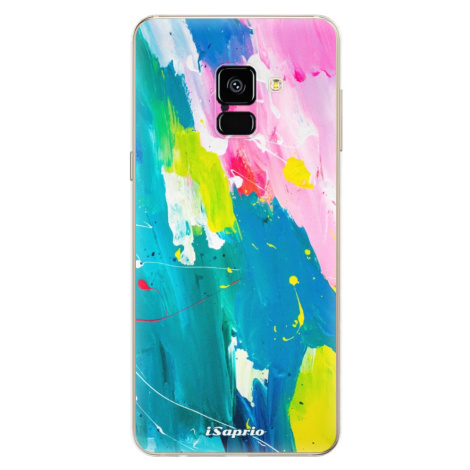 Odolné silikónové puzdro iSaprio - Abstract Paint 04 - Samsung Galaxy A8 2018