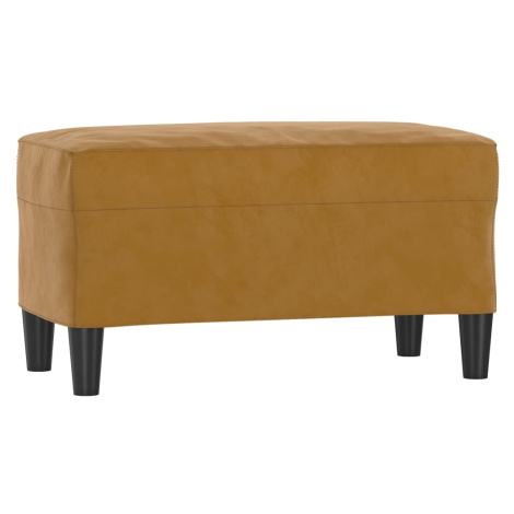 vidaXL Lavička hnedá 70x35x41 cm zamat