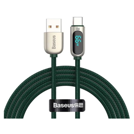 Kábel Baseus Display Cable USB to Type-C, 66W, 2m (green)
